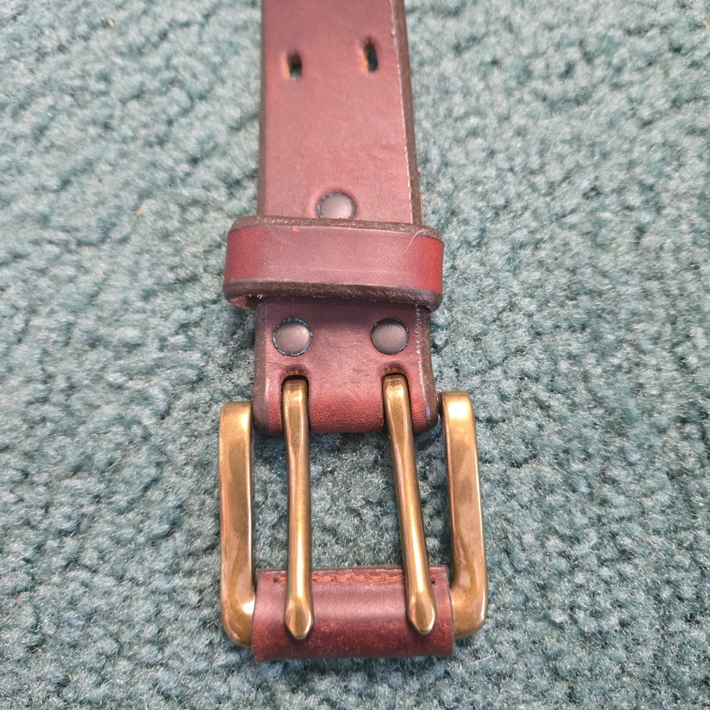 Red Wing Heritage 96530 Mens Brown Leather Double Prong Belt Made in USA Size 40 - Picture 2 of 6